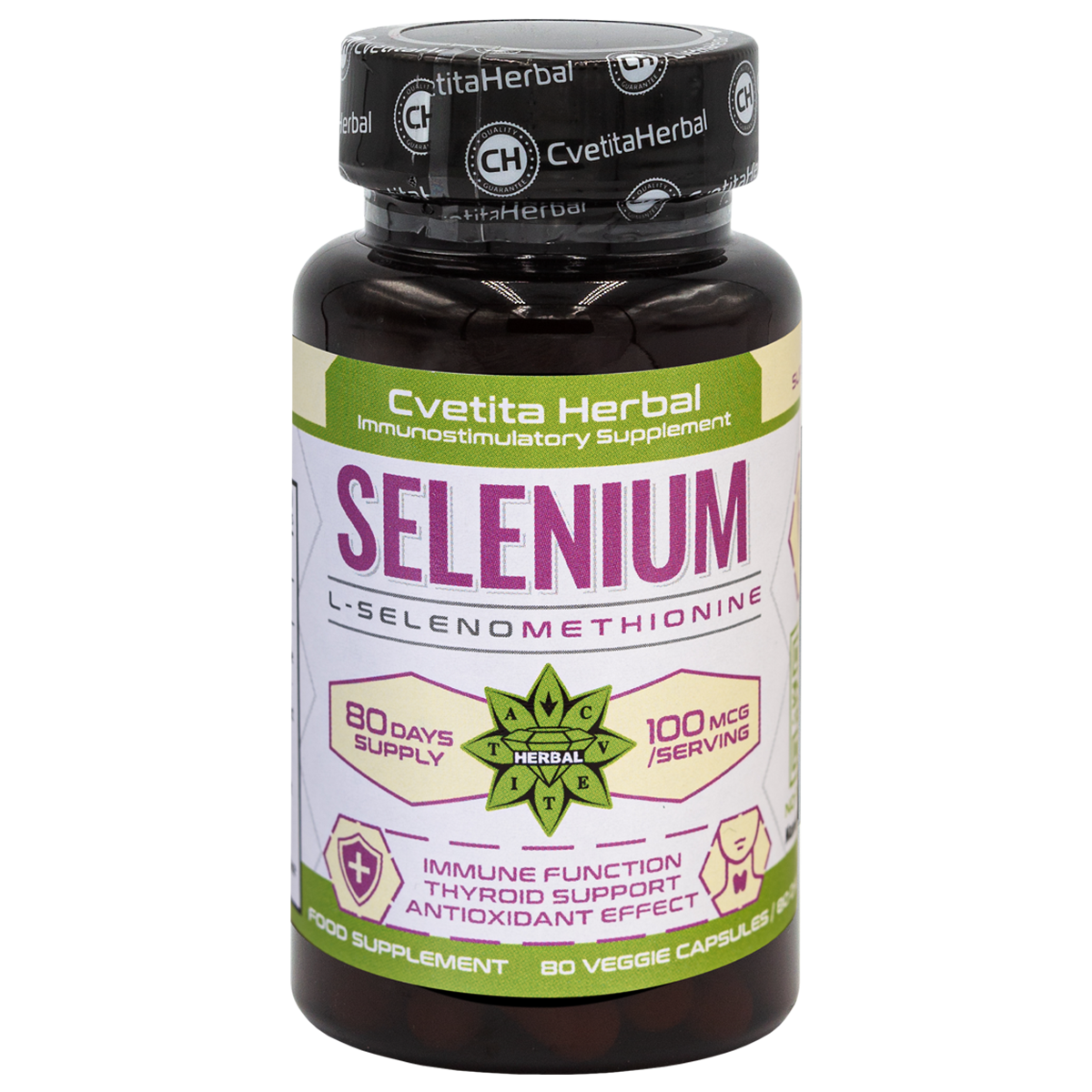 Selenium (Se) - Vegetarian (80 κάψουλες x 100 mcg)