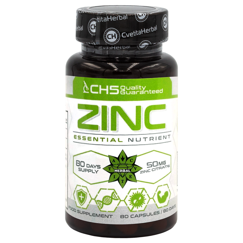 Zinc Citrate - Zinc (80 κάψουλες x 50 mg)