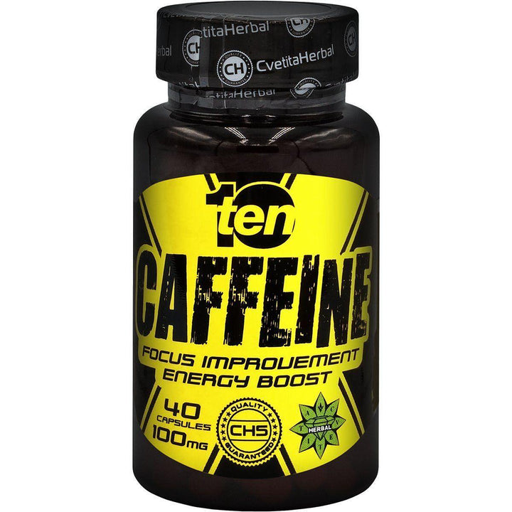 Κофеΐνη - Caffeine 10/ten (40 κάψουλες x 100 mg)