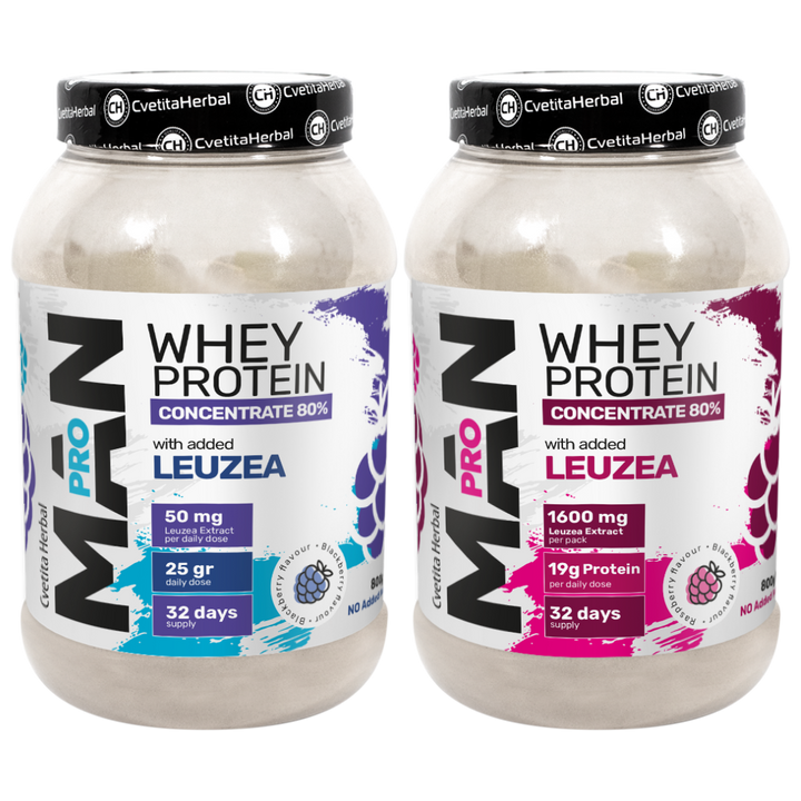 Πρωτεΐνη Ορού Γάλακτος με Λεύζεα και Ένζυμα Παπάγιας - MAN PRO WHEY CONCENTRATE (800 gr)