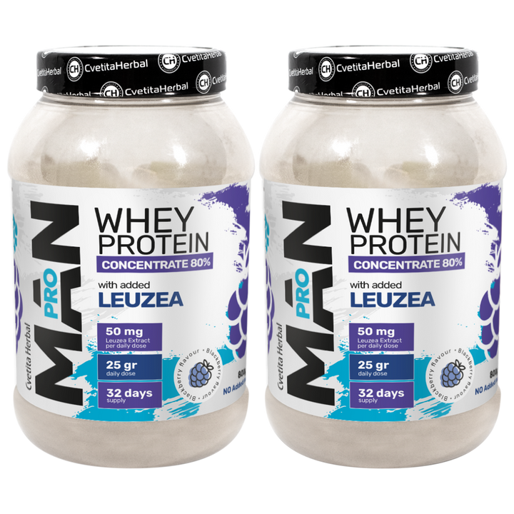 Πρωτεΐνη Ορού Γάλακτος με Λεύζεα και Ένζυμα Παπάγιας - MAN PRO WHEY CONCENTRATE (800 gr)