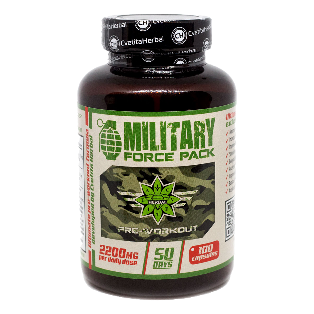 Βότανα και Αμινοξέα - Military Force Pack (100 κάψουλες x 1100 mg)
