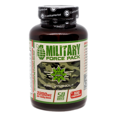Βότανα και Αμινοξέα - Military Force Pack (100 κάψουλες x 1100 mg)
