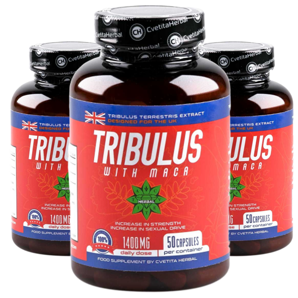 Tribulus με Maca (50 / 100 κάψουλες)