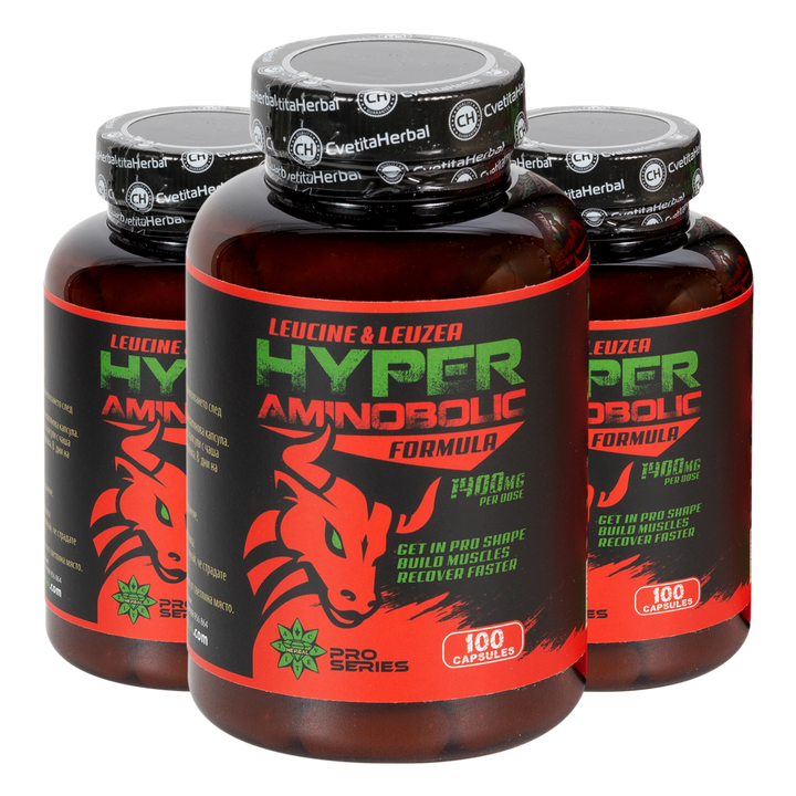 Λευκίνη και Leuzea - Hyper Aminobolic (100 κάψουλες)