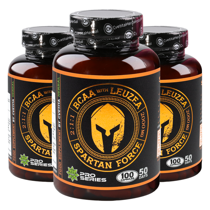 Leuzea και BCAA - Spartan Force (100 κάψουλες)
