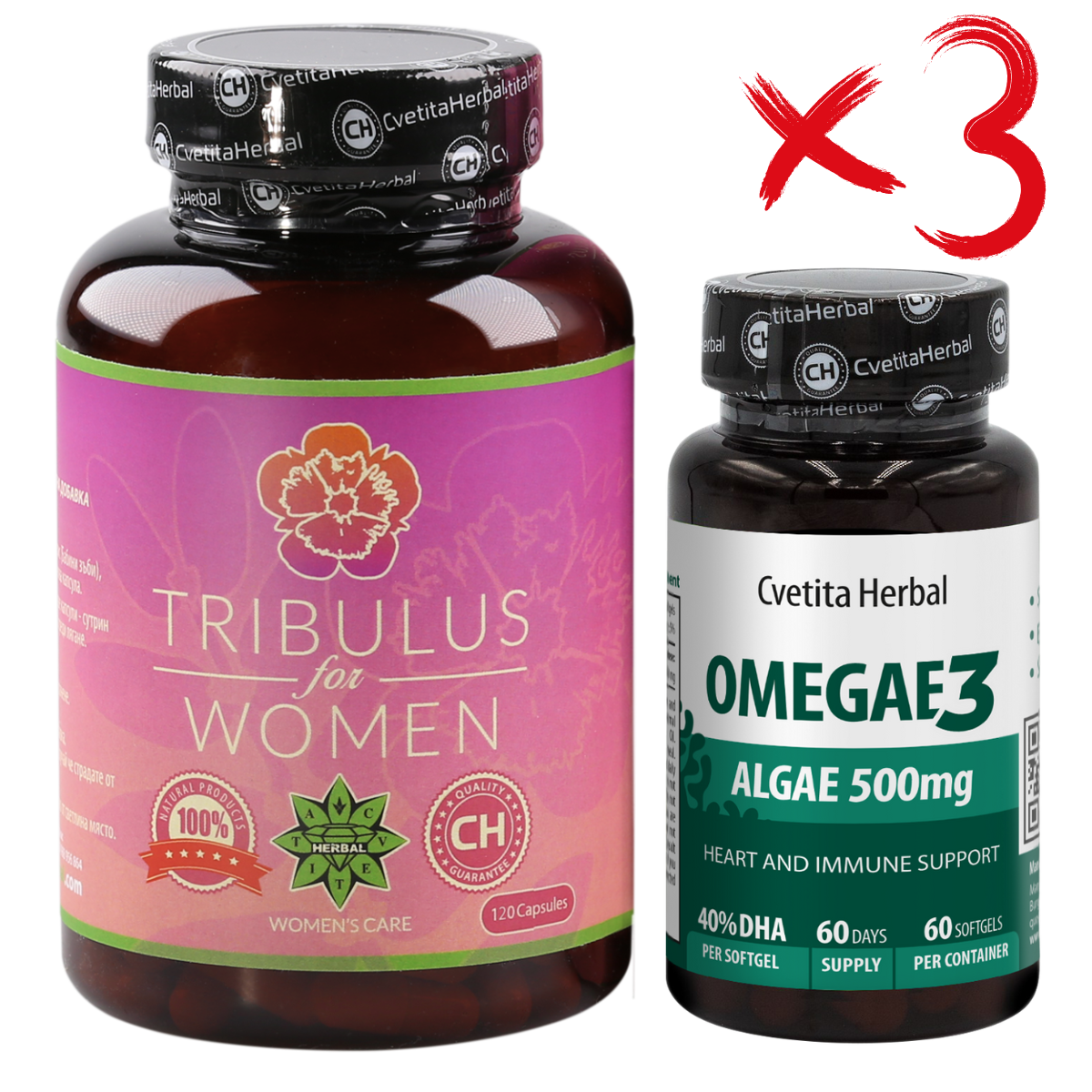 ΠΑΚΕΤΟ ΠΡΟΣΦΟΡΑΣ ΓΙΑ ΓΥΝΑΙΚΕΣ: Tribulus Women + Omegae 3