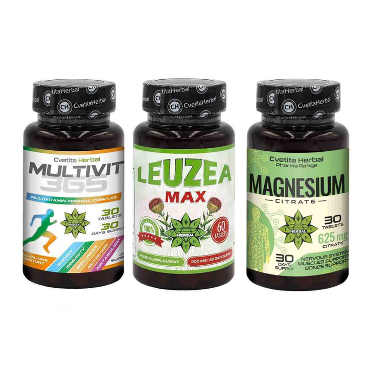 ΠΑΚΕΤΟ COMBO ΕΝΙΣΧΥΣΗΣ ΑΝΟΣΙΑΣ - LEVZEA MAX 60 ΔΙΣΚΙΑ + MULTIVIT 365 + MAGNESIUM 30 ΔΙΣΚΙΑ