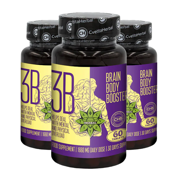 Ταυρίνη και Σιβηρικό Τζίνσενγκ - Brain Body Booster (60 δισκία x 1660 mg)