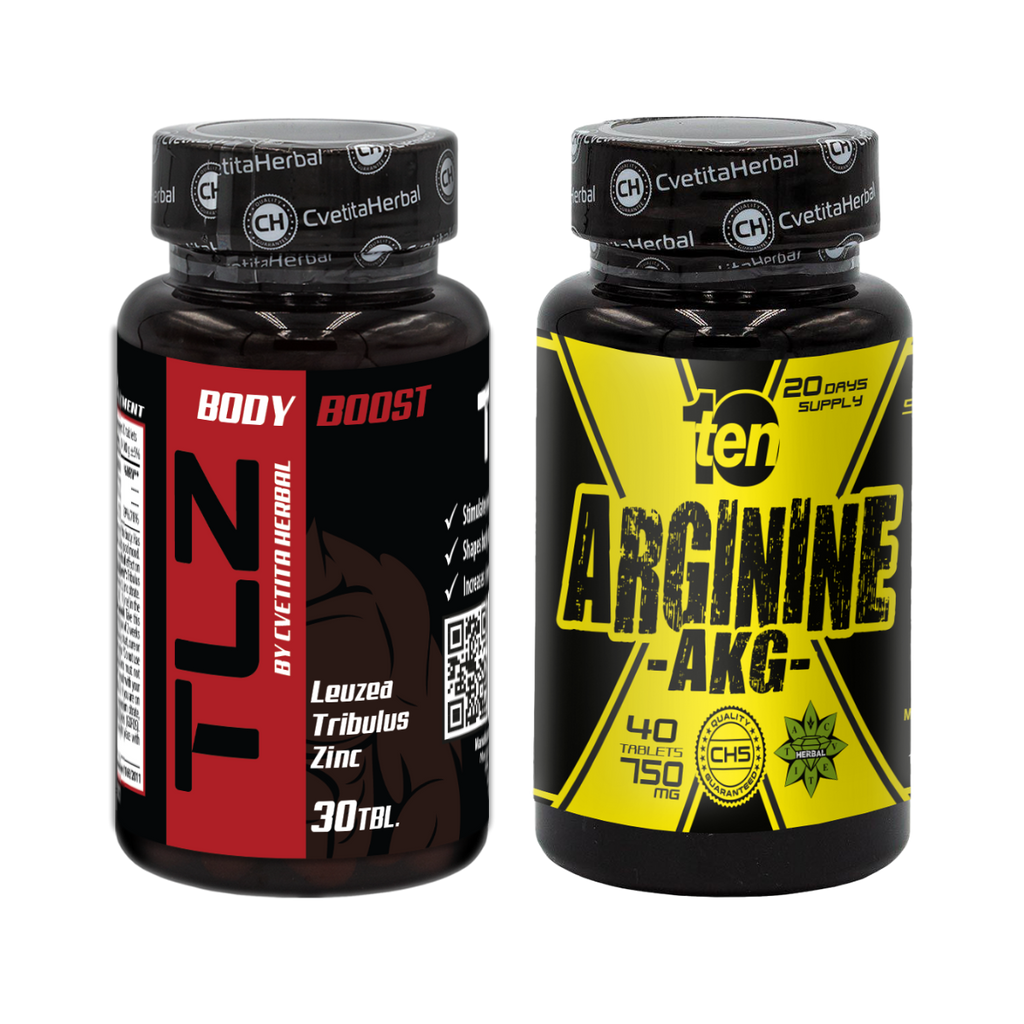 ΠΑΚΕΤΟ COMBO: TLZ (Tribulus, Leuzea, Zinc) + TEN Arginine 40 δισκία