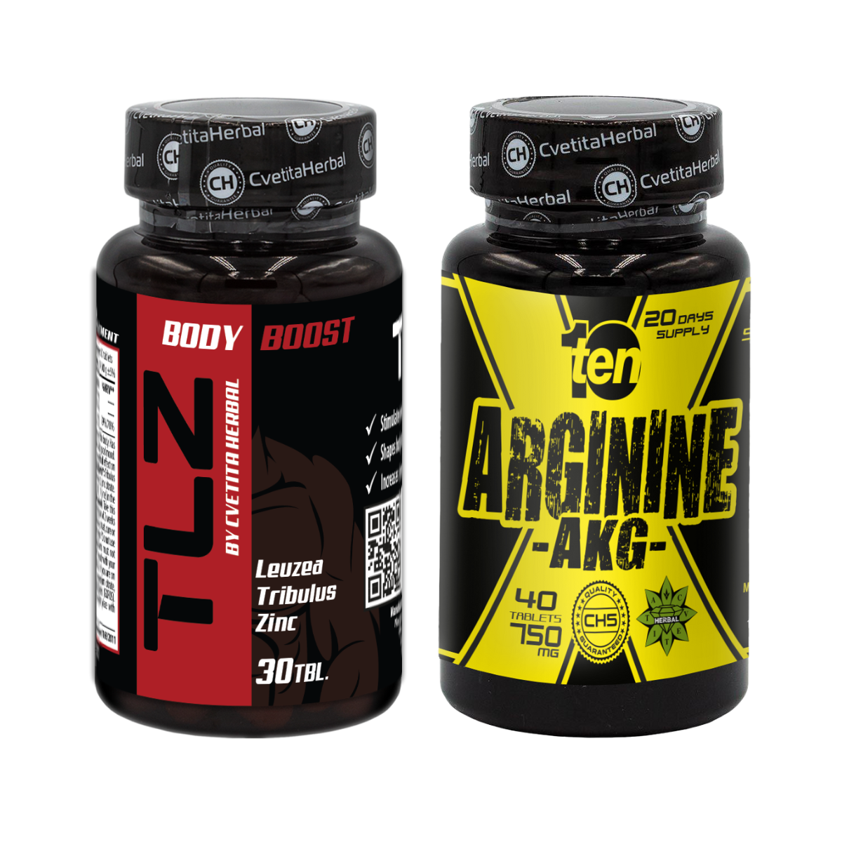 ΠΑΚΕΤΟ COMBO: TLZ (Tribulus, Leuzea, Zinc) + TEN Arginine 40 δισκία