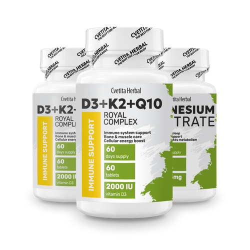 Βιταμίνη D3 + K2 + Q10 (60 ταμπλέτες)