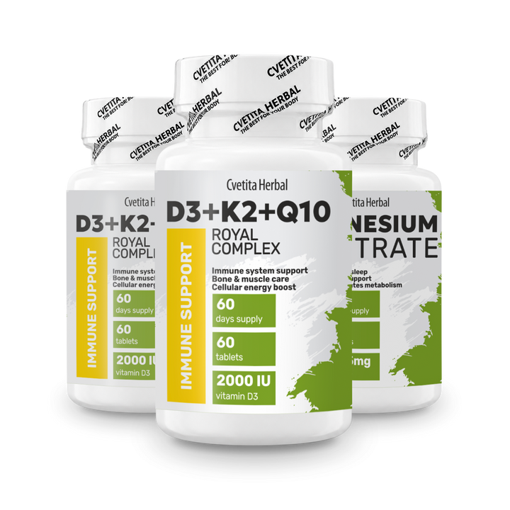 Βιταμίνη D3 + K2 + Q10 (60 ταμπλέτες)