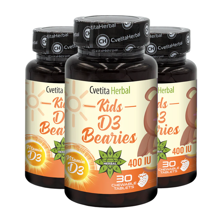 Βιταμίνη D3 για Παιδιά - Kids D3 Bearies (30 δισκία x 600 IU)