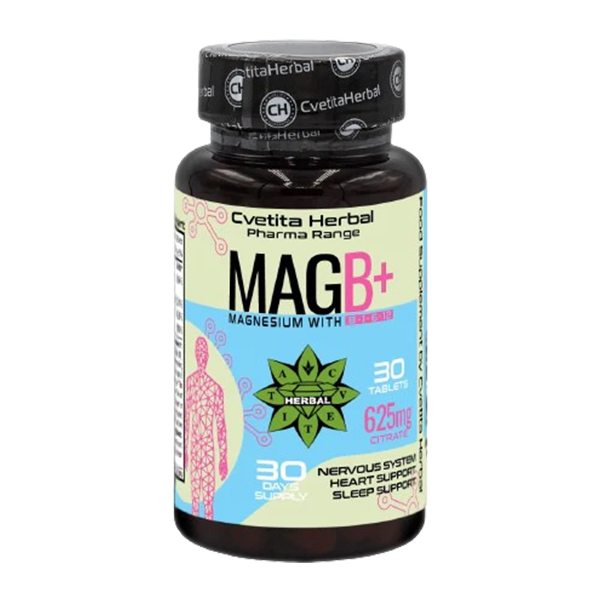 Magnesium με Vitamin B Complex - B1, B6, B12 (30 δισκία)