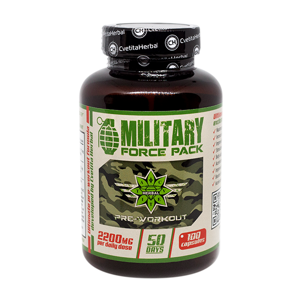 Βότανα και Αμινοξέα - Military Force Pack (100 κάψουλες x 1100 mg)