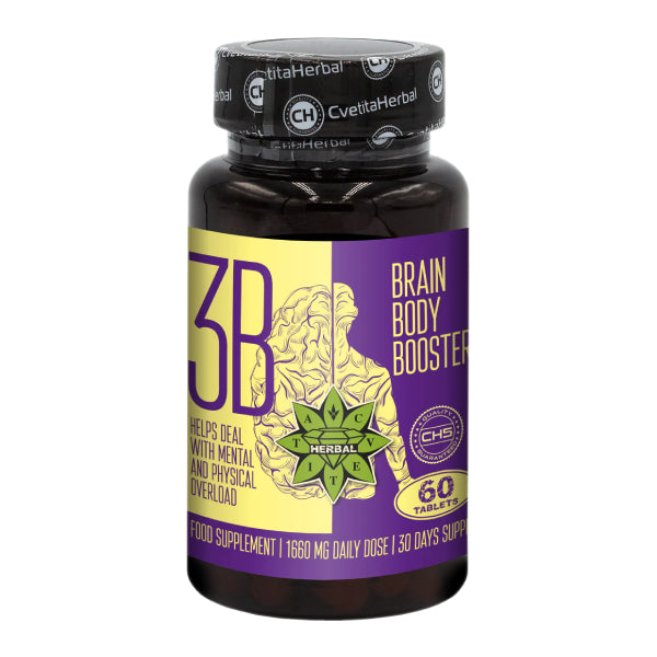 Ταυρίνη και Σιβηρικό Τζίνσενγκ - Brain Body Booster (60 δισκία x 1660 mg)