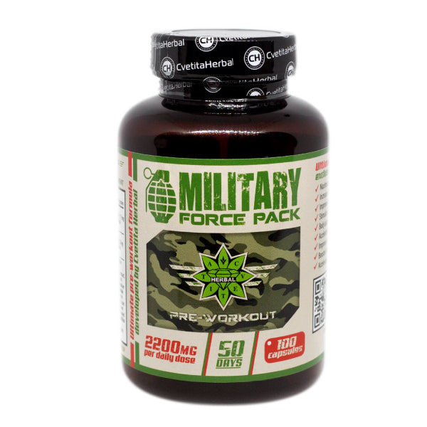 Βότανα και Αμινοξέα - Military Force Pack (100 κάψουλες x 1100 mg)