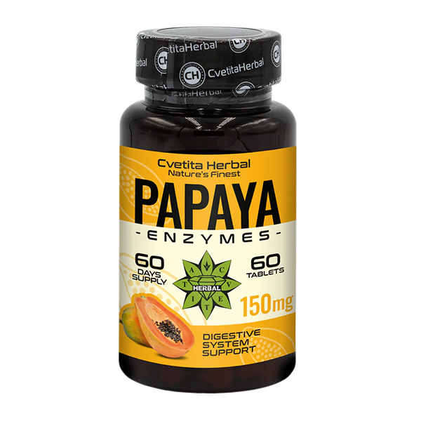 Ένζυμα Παπάγιας (60 ταμπλέτες x 150 mg)