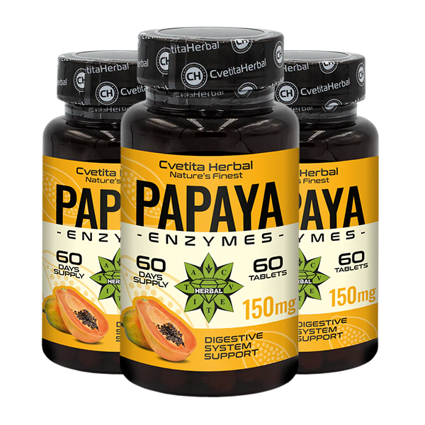Ένζυμα Παπάγιας (60 ταμπλέτες x 150 mg)