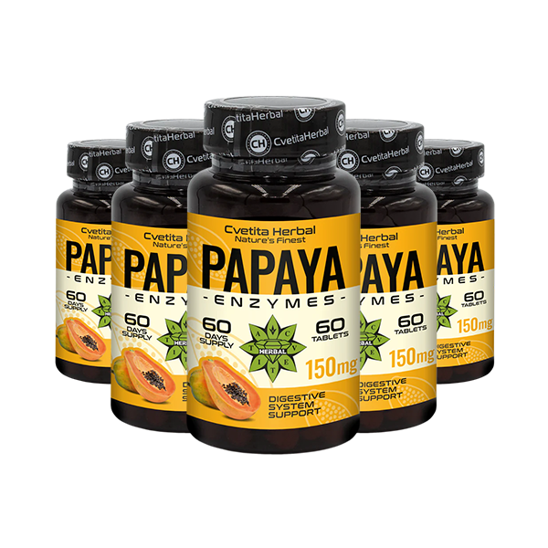 Ένζυμα Παπάγιας (60 ταμπλέτες x 150 mg)