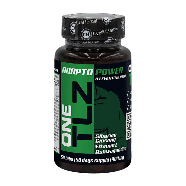 TLZ Adapto Power - Σιβηρικό Τζίνσενγκ, Ashwagandha, Βιταμίνη E (50 δισκία)