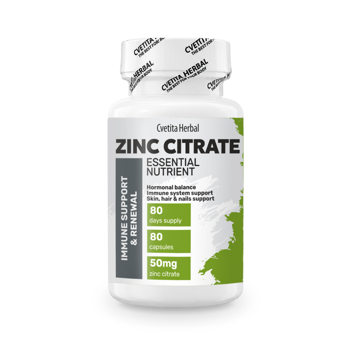 Zinc Citrate - Zinc (80 κάψουλες x 50 mg)