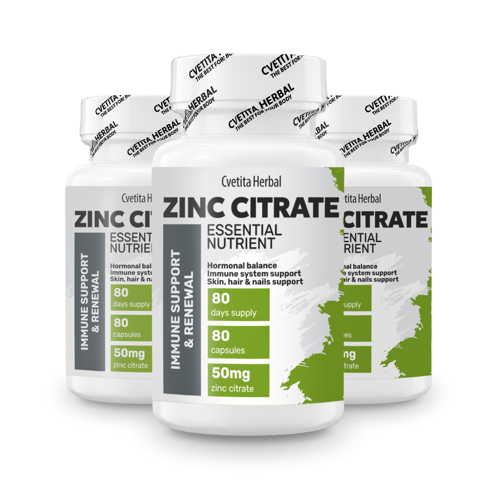 Zinc Citrate - Zinc (80 κάψουλες x 50 mg)