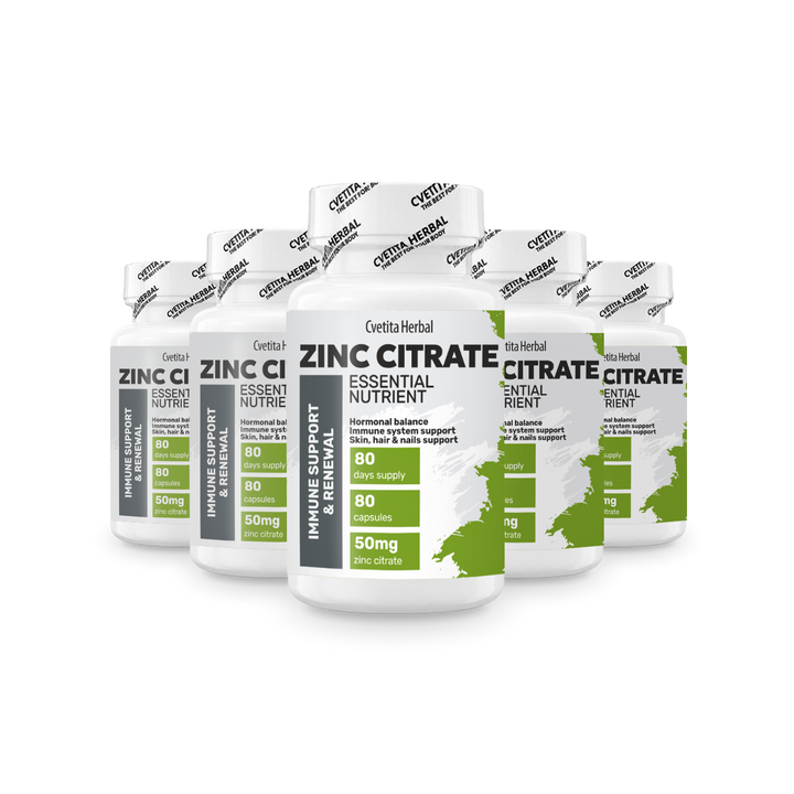 Zinc Citrate - Zinc (80 κάψουλες x 50 mg)
