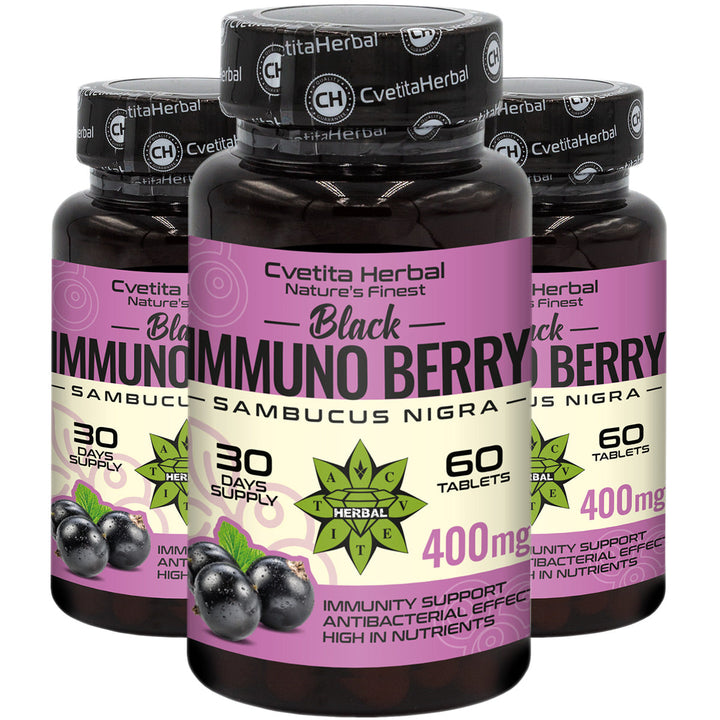 Εκχύλισμα Μαύρου Σαμπούκου - Black Immuno Berry (60 δισκία)