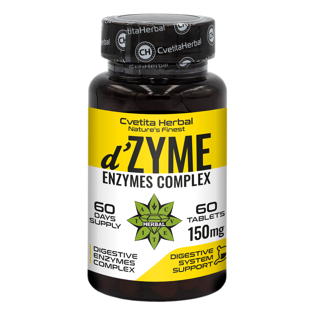 Σύνθετο Πολλαπλών Ενζύμων d'Zyme - d'Zyme (60 ταμπλέτες x 150 mg)