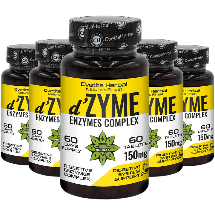 Σύνθετο Πολλαπλών Ενζύμων d'Zyme - d'Zyme (60 ταμπλέτες x 150 mg)