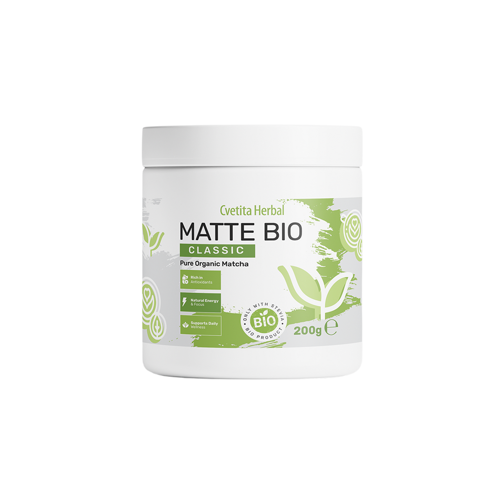 Matte Bio (BIO MATCHA LATTE) + Κουτί πρωτεϊνικά μάφιν με γεύση φιστίκι MHN