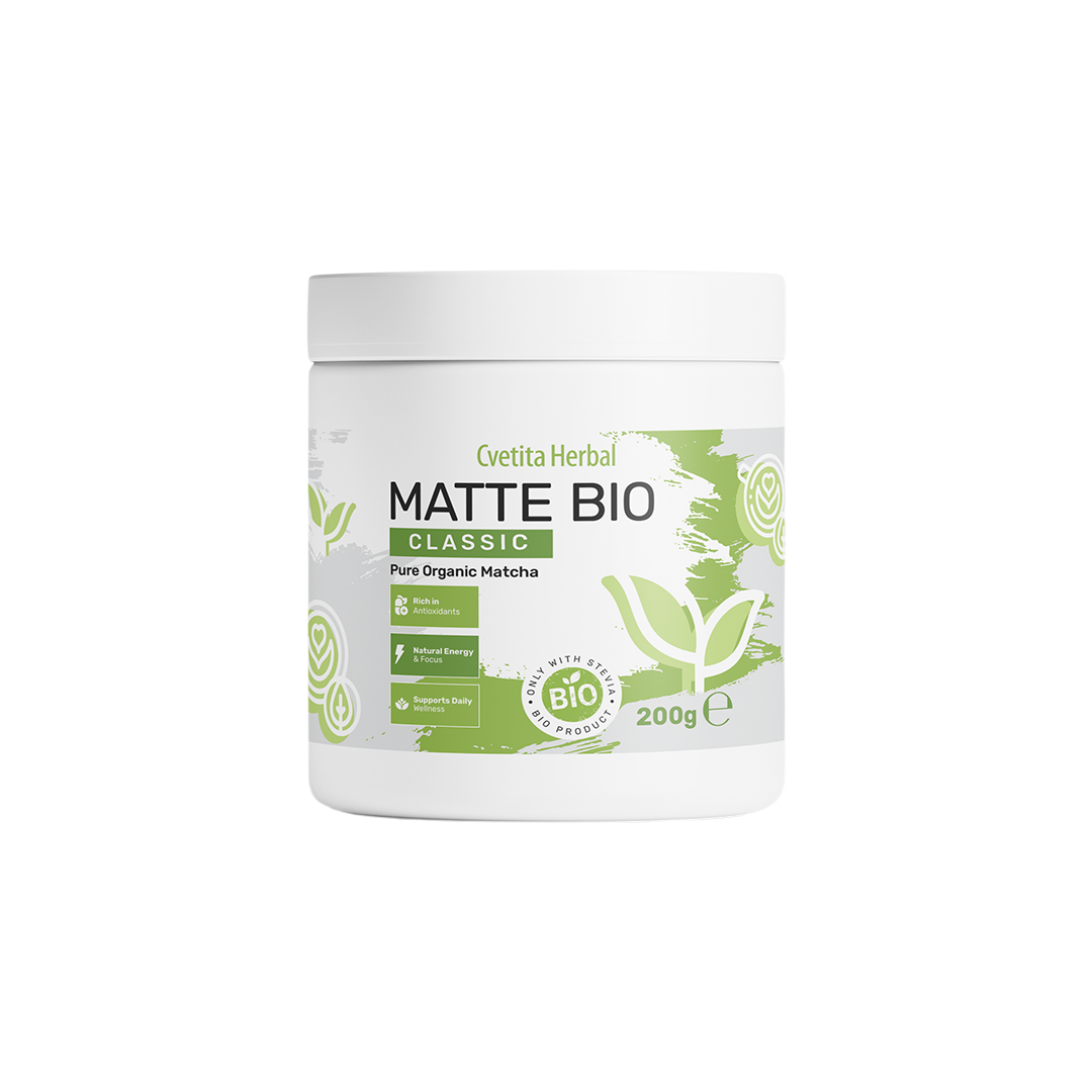 Matte Bio (BIO MATCHA LATTE) + Κουτί πρωτεϊνικά μάφιν με γεύση φιστίκι MHN