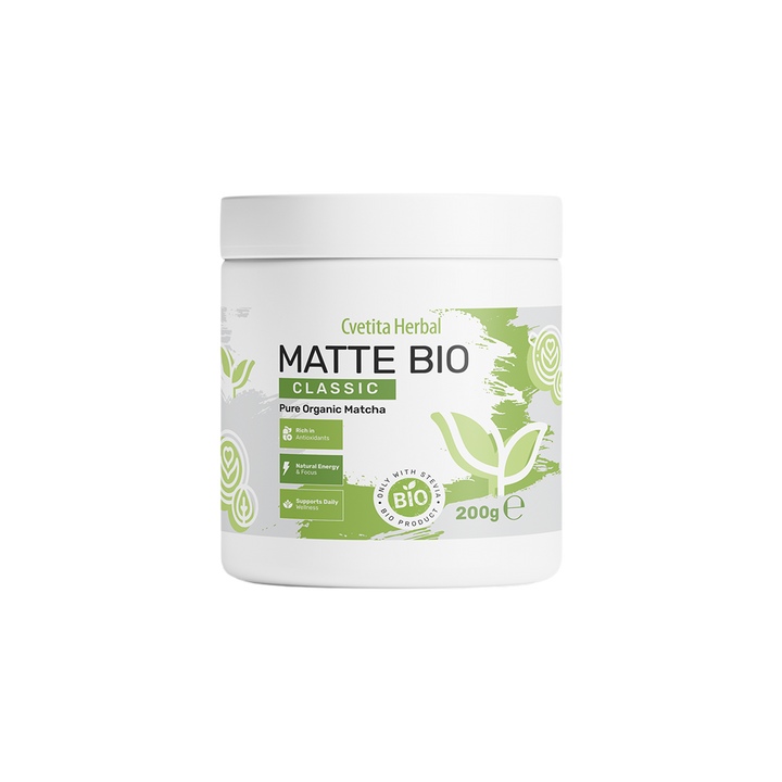 Matte Bio (BIO MATCHA LATTE) + Κουτί πρωτεϊνικά μάφιν με γεύση φιστίκι MHN