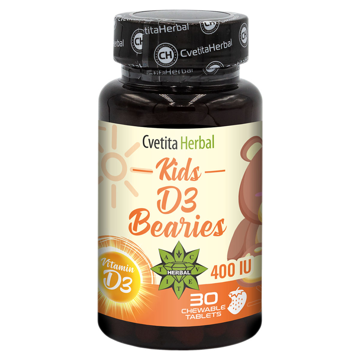 Βιταμίνη D3 για Παιδιά - Kids D3 Bearies (30 δισκία x 600 IU)