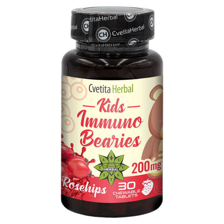 Παιδικό Ανοσοδιεγερτικό "Αγριοτριανταφυλλιά" - Kids Immuno Bearies (30 δισκία)