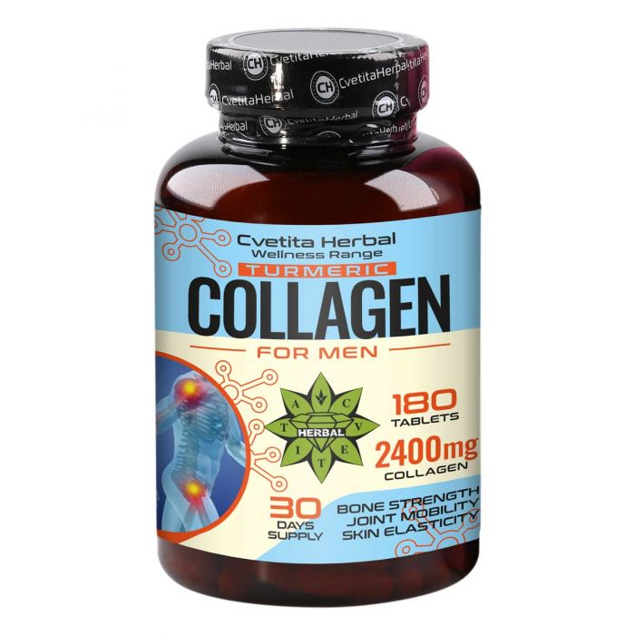 Κολλαγόνο με Κουρκουμά - Collagen Turmeric (180 δισκία x 2400 mg)