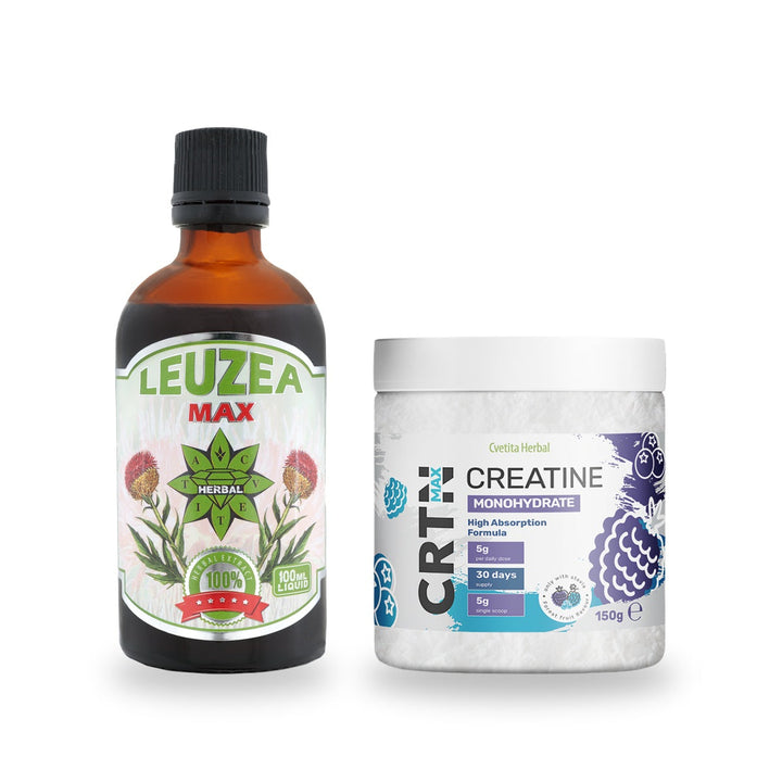 Leuzea Max 100 ml + Κρεατίνη Max 150γ (CRTN MAX) ΔΩΡΟ