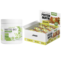 Matte Bio (BIO MATCHA LATTE) + Κουτί πρωτεϊνικά μάφιν με γεύση φιστίκι MHN