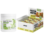 Matte Bio (BIO MATCHA LATTE) + Κουτί πρωτεϊνικά μάφιν με γεύση φιστίκι MHN