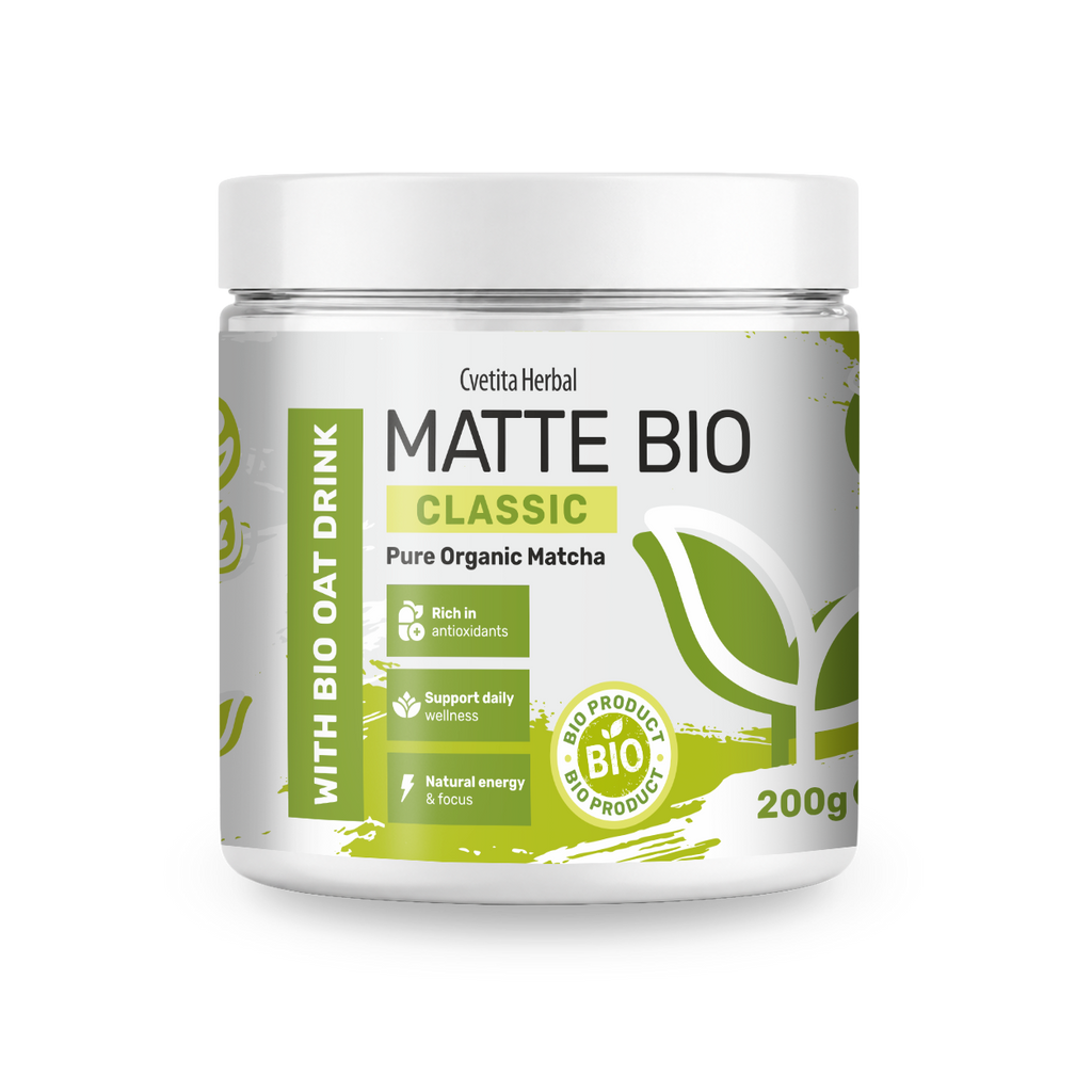 Matte Bio Classic - βιολογική σκόνη matcha 200 g από την Cvetita Herbal