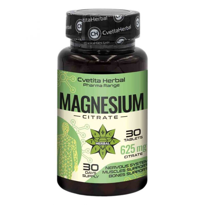 Κιτρικό Μαγνήσιο 625mg - Κιτρικό Μαγνήσιο - 30 δισκία