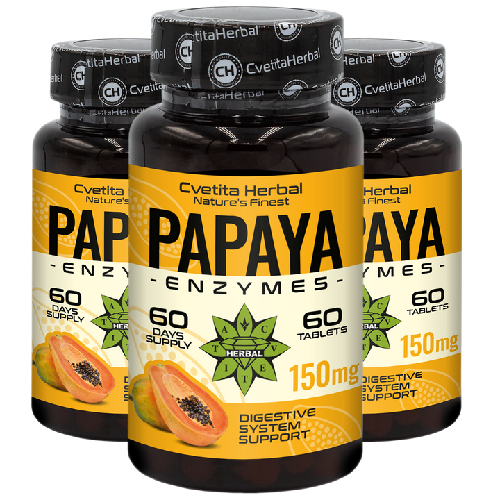 Ένζυμα Παπάγιας (60 ταμπλέτες x 150 mg)