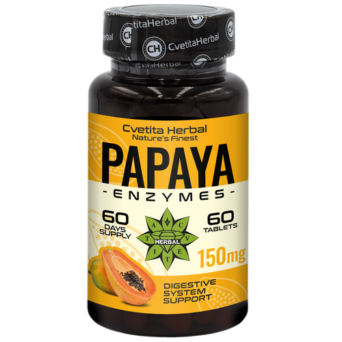 Ένζυμα Παπάγιας (60 ταμπλέτες x 150 mg)