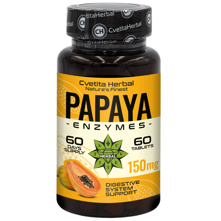 Ένζυμα Παπάγιας (60 ταμπλέτες x 150 mg)