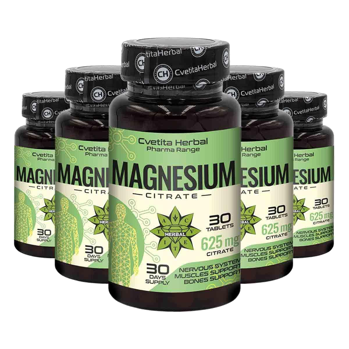 Κιτρικό Μαγνήσιο 625mg - Κιτρικό Μαγνήσιο - 30 δισκία