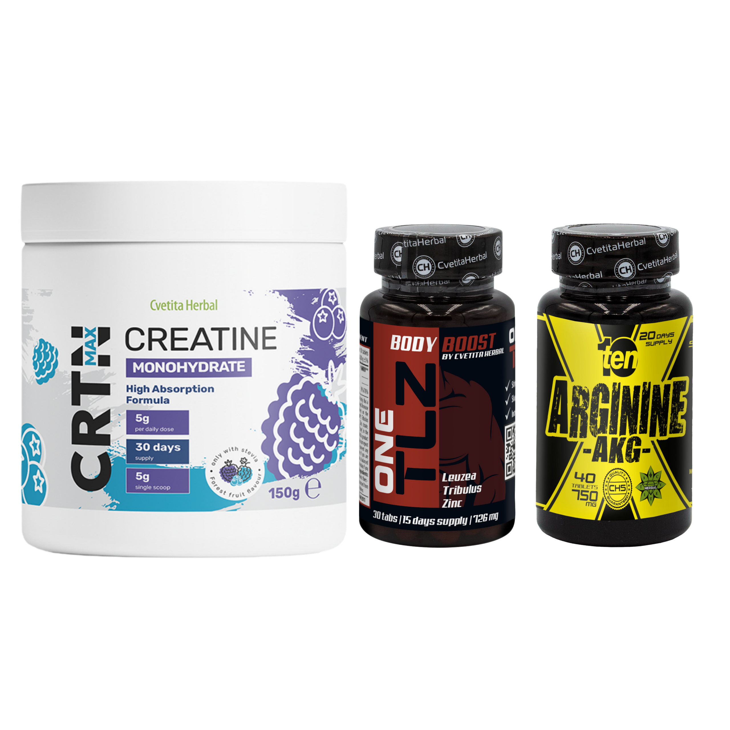 ΠΑΚΕΤΟ COMBO: TLZ (Tribulus, Leuzea, Zinc) + TEN Arginine 40 δισκία