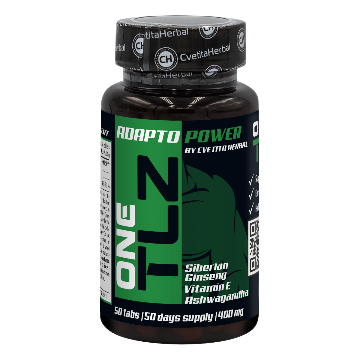 TLZ Adapto Power - Σιβηρικό Τζίνσενγκ, Ashwagandha, Βιταμίνη E (50 δισκία)
