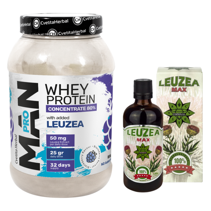 Суроватъчен протеин MAN PRO с Левзея Макс 100 мл Промоционален пакет